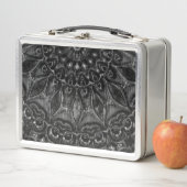 Charcoal Mandala Metal Lunch Box (Beispiel)