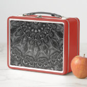 Charcoal Mandala Metal Lunch Box (Beispiel)