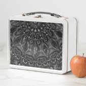Charcoal Mandala Metal Lunch Box (Beispiel)