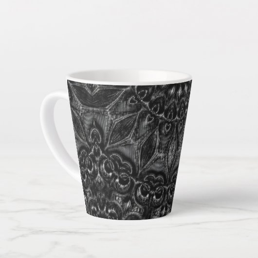 Charcoal Mandala Milchtasse (Linke Ecke)