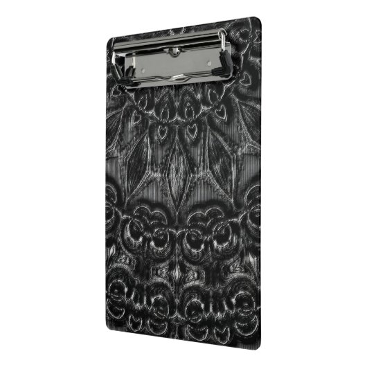 Charcoal Mandala Mini Klemmbrett (Gewinkelt2)