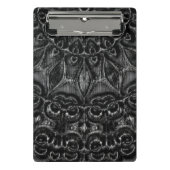 Charcoal Mandala Mini Klemmbrett (Vorderseite)