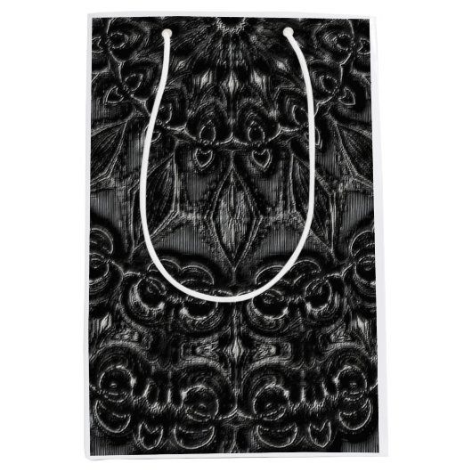 Charcoal Mandala Mittlere Geschenktüte (Vorderseite)