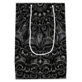 Charcoal Mandala Mittlere Geschenktüte (Rückseite)