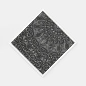 Charcoal Mandala Napkins Serviette (Ecke)