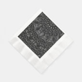 Charcoal Mandala Napkins Serviette (Ecke)