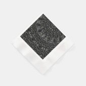 Charcoal Mandala Napkins Serviette (Ecke)