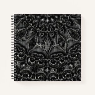 Charcoal Mandala Notebook Notizblock