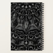Charcoal Mandala Notebook Notizblock (Rückseite)