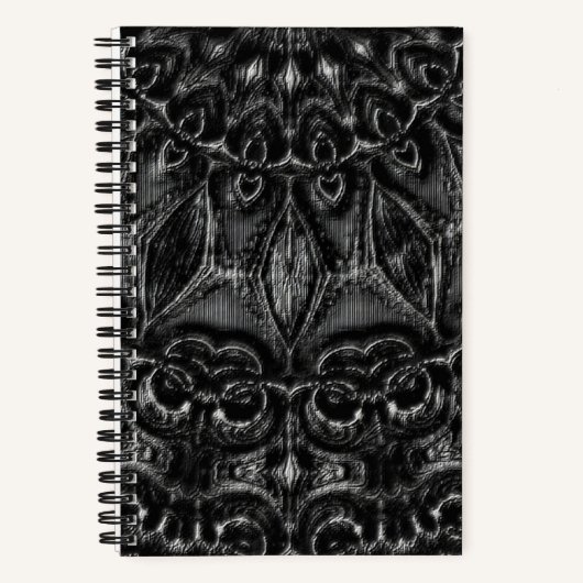Charcoal Mandala Notebook Notizblock (Vorderseite)