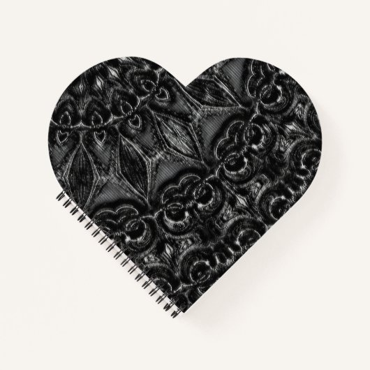 Charcoal Mandala Notebook Notizblock (Vorderseite)