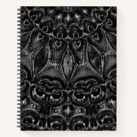 Charcoal Mandala Notizblock (Vorderseite)