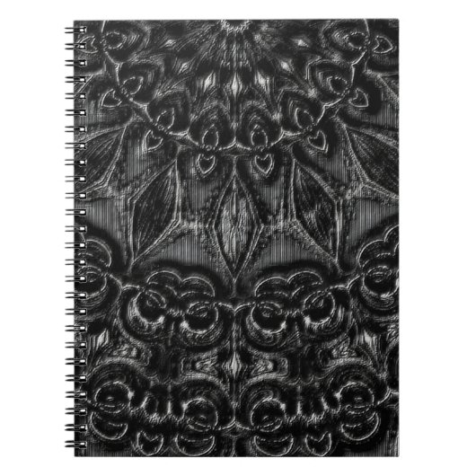 Charcoal Mandala Notizblock (Vorderseite)