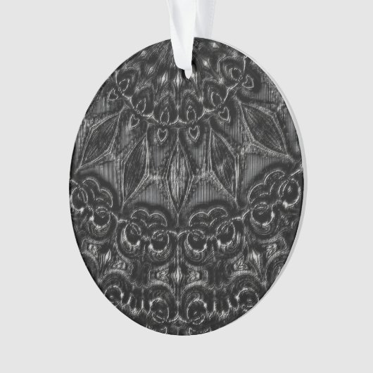 Charcoal Mandala Ornament (Vorderseite)