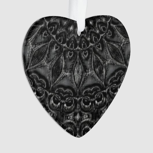 Charcoal Mandala Ornament (Vorderseite)