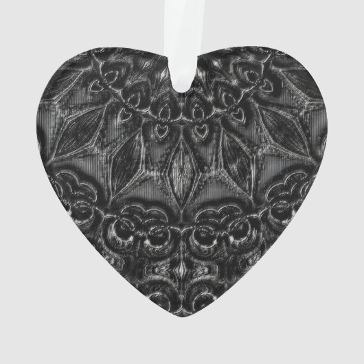 Charcoal Mandala Ornament (Rückseite)