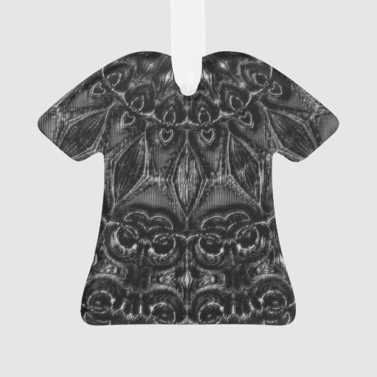 Charcoal Mandala Ornament (Rückseite)