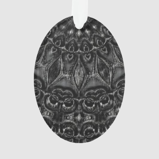 Charcoal Mandala Ornament (Rückseite)