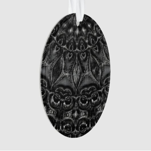 Charcoal Mandala Ornament (Vorderseite)