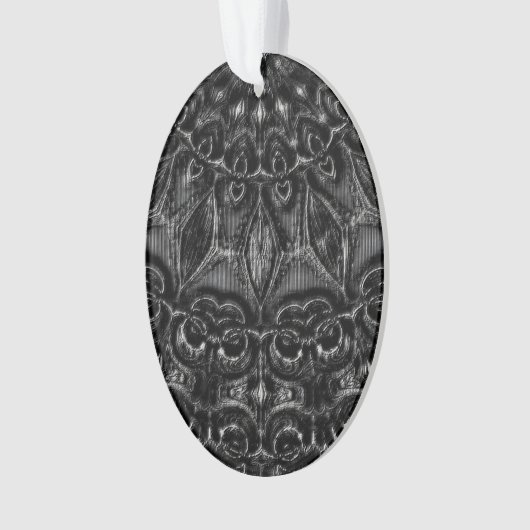 Charcoal Mandala Ornament (Vorderseite)