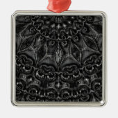 Charcoal Mandala Ornament Aus Metall (Vorne)