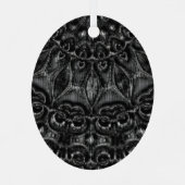 Charcoal Mandala Ornament Aus Metall (Rückseite)