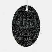 Charcoal Mandala Ornament Aus Metall (Vorderseite Rechts)