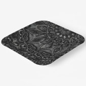 Charcoal Mandala Paper-Teller Pappteller (Gewinkelt)