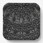 Charcoal Mandala Paper-Teller Pappteller (Vorderseite)