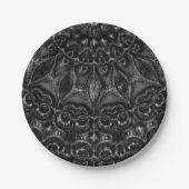 Charcoal Mandala Pappteller (Vorderseite)