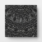 Charcoal Mandala Plaque Fotoplatte (Vorderseite)