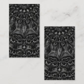 Charcoal Mandala Platzkarte (Vorne/Hinten)