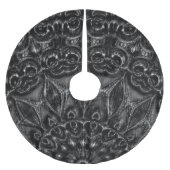 Charcoal Mandala Polyester Weihnachtsbaumdecke (Vorderseite)