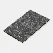 Charcoal Mandala Post-it Notes Klebezettel (angewinkelt)
