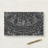 Charcoal Mandala Post-it Notes Klebezettel (Auf Schreibtisch)