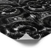 Charcoal Mandala Poster (Ecke)