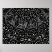 Charcoal Mandala Poster (Vorne)