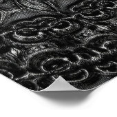 Charcoal Mandala Poster (Ecke)