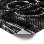 Charcoal Mandala Poster (Ecke)