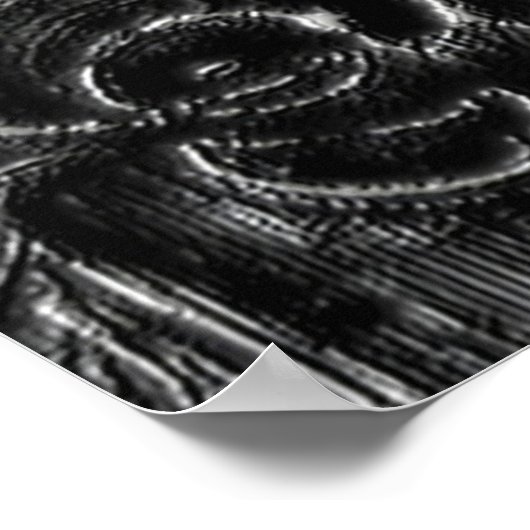 Charcoal Mandala Poster (Ecke)