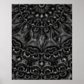 Charcoal Mandala Poster (Vorne)