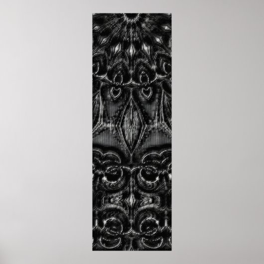 Charcoal Mandala Poster (Vorne)