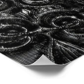 Charcoal Mandala Poster (Ecke)