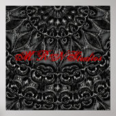 Charcoal Mandala Poster (Vorne)