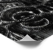 Charcoal Mandala Poster (Ecke)