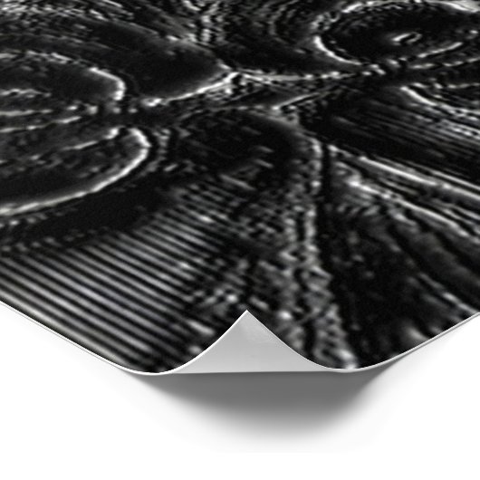 Charcoal Mandala Poster (Ecke)