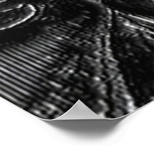 Charcoal Mandala Poster (Ecke)