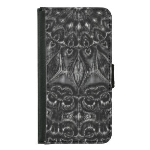 Charcoal Mandala Geldbeutel Hülle Für Das Samsung Galaxy S5