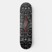 Charcoal Mandala Skateboard (Vorderseite)