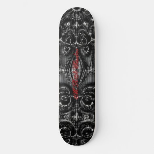 Charcoal Mandala Skateboard (Vorderseite)